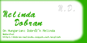 melinda dobran business card